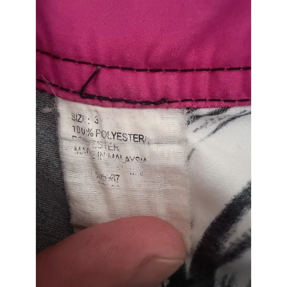 Quiksilver Floral Board Shorts Black Pink Mens 32
